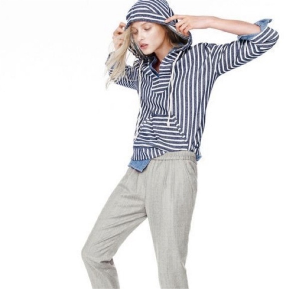 J. Crew Baja Striped Hoodie